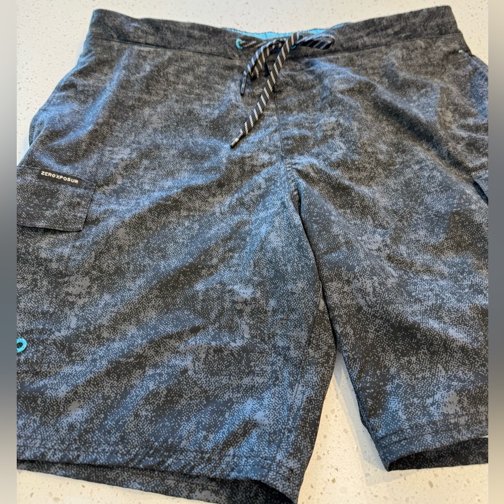 XL Zero Xposure Mens Shorts Travel Mens Summer Clothes Pockets Black
